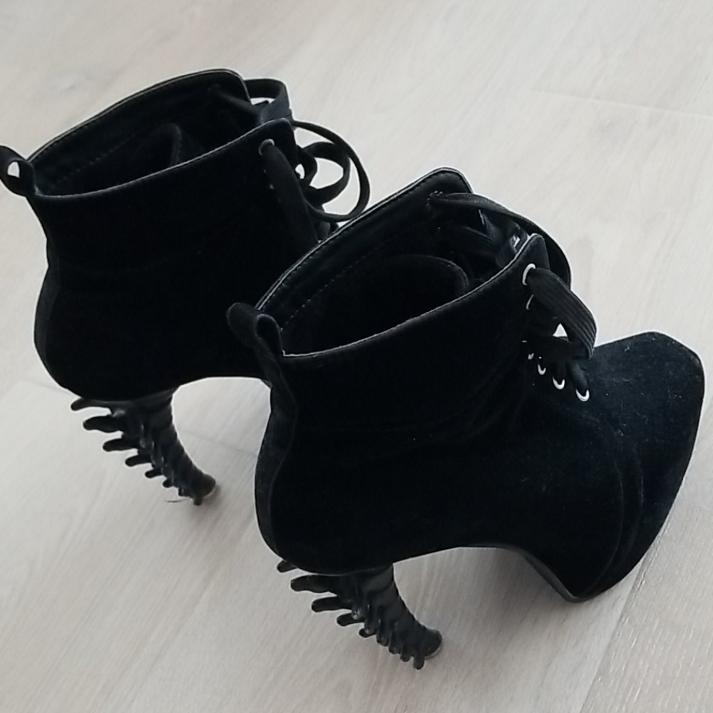 Skeleton Spine Halloween Platform Boots